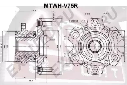 MTWH-V75R ASVA Ступица колеса