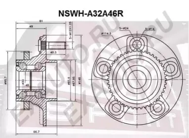 NSWH-A32A46R ASVA Ступица колеса