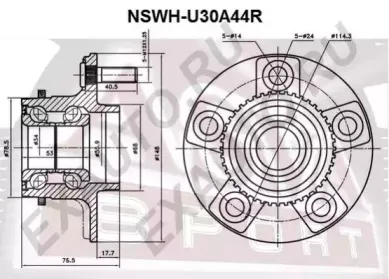 NSWH-U30A44R ASVA Ступица колеса