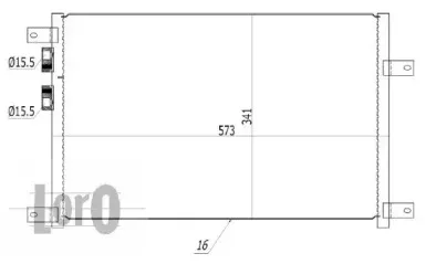 002-016-0003 LORO Конденсатор, кондиционер