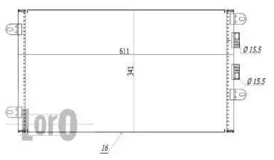 002-016-0004 LORO Конденсатор, кондиционер