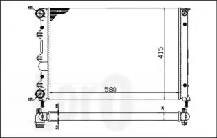 002-017-0003 LORO Радиатор, охлаждение двигателя