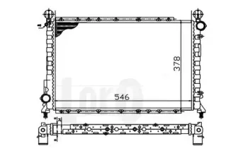 002-017-0011 LORO Радиатор, охлаждение двигателя