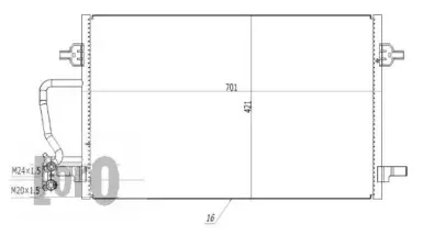 003-016-0018 LORO Конденсатор, кондиционер