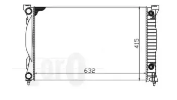 003-017-0016 LORO Радиатор, охлаждение двигателя