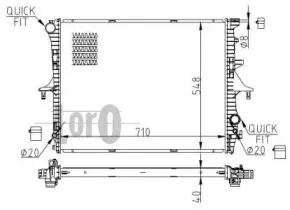 003-017-0029-B LORO Радиатор, охлаждение двигателя