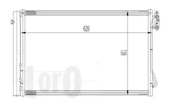 004-016-0021 LORO Конденсатор, кондиционер