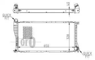 004-017-0033-B LORO Радиатор, охлаждение двигателя