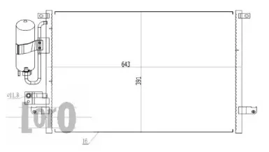 007-016-0006 LORO Конденсатор, кондиционер