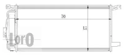 007-016-0008 LORO Конденсатор, кондиционер