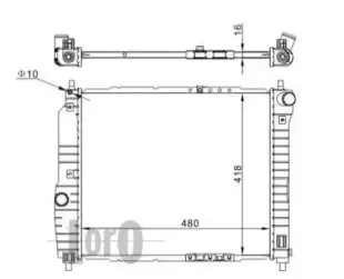 007-017-0002-B LORO Радиатор, охлаждение двигателя