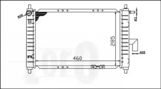 007-017-0003 LORO Радиатор, охлаждение двигателя