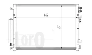 008-016-0009 LORO Конденсатор, кондиционер