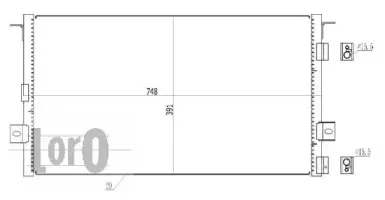 008-016-0010 LORO Конденсатор, кондиционер