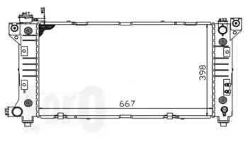 008-017-0007-B LORO Радиатор, охлаждение двигателя