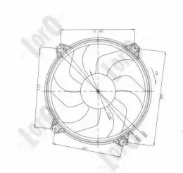 009-014-0004 LORO Вентилятор, охлаждение двигателя
