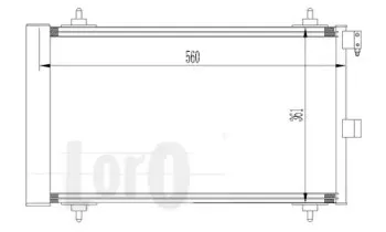 009-016-0008 LORO Конденсатор, кондиционер