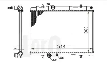 009-017-0015 LORO Радиатор, охлаждение двигателя