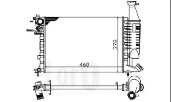 009-017-0020 LORO Радиатор, охлаждение двигателя