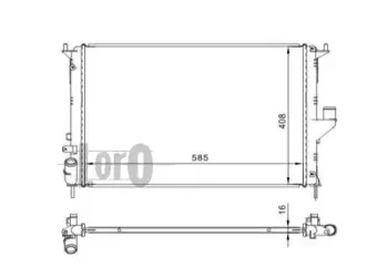 010-017-0001 LORO Радиатор, охлаждение двигателя