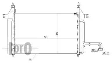 016-016-0007 LORO Конденсатор, кондиционер