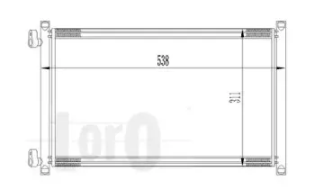 016-016-0015 LORO Конденсатор, кондиционер