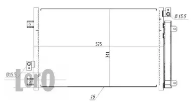 016-016-0030 LORO Конденсатор, кондиционер