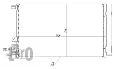 016-016-0032 LORO Конденсатор, кондиционер