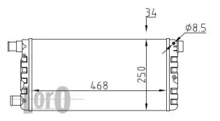016-017-0001 LORO Радиатор, охлаждение двигателя
