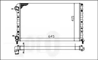 016-017-0019 LORO Радиатор, охлаждение двигателя