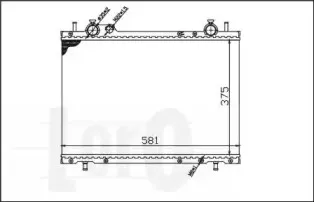 016-017-0032 LORO Радиатор, охлаждение двигателя