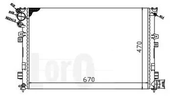 016-017-0057 LORO Радиатор, охлаждение двигателя