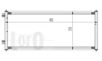 017-016-0014 LORO Конденсатор, кондиционер