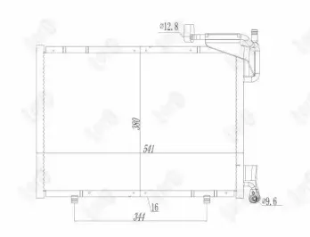 017-016-0032 LORO Конденсатор, кондиционер
