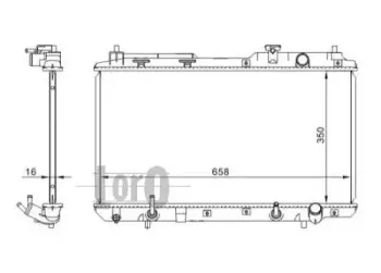 018-017-0002 LORO Радиатор, охлаждение двигателя