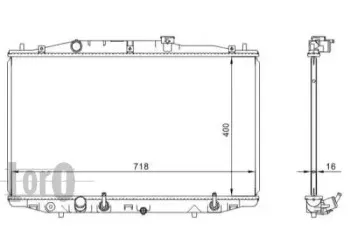 018-017-0007 LORO Радиатор, охлаждение двигателя
