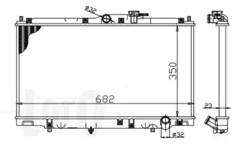 018-017-0013 LORO Радиатор, охлаждение двигателя