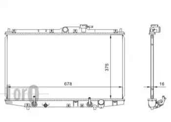 018-017-0014 LORO Радиатор, охлаждение двигателя