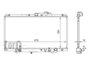018-017-0017 LORO Радиатор, охлаждение двигателя
