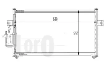 019-016-0008 LORO Конденсатор, кондиционер