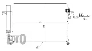 019-016-0013 LORO Конденсатор, кондиционер