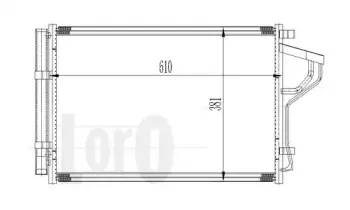 019-016-0016 LORO Конденсатор, кондиционер