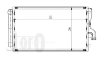019-016-0017 LORO Конденсатор, кондиционер