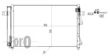 019-016-0025 LORO Конденсатор, кондиционер