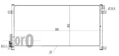 022-016-0006 LORO Конденсатор, кондиционер
