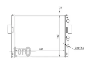 022-017-0004 LORO Радиатор, охлаждение двигателя