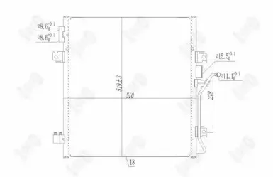 023-016-0010 LORO Конденсатор, кондиционер