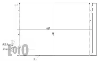 027-016-0005 LORO Конденсатор, кондиционер