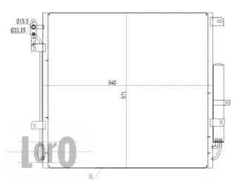 027-016-0006 LORO Конденсатор, кондиционер