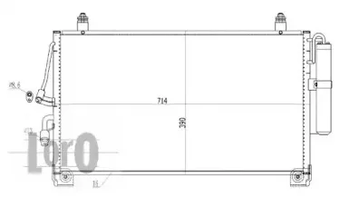 033-016-0005 LORO Конденсатор, кондиционер